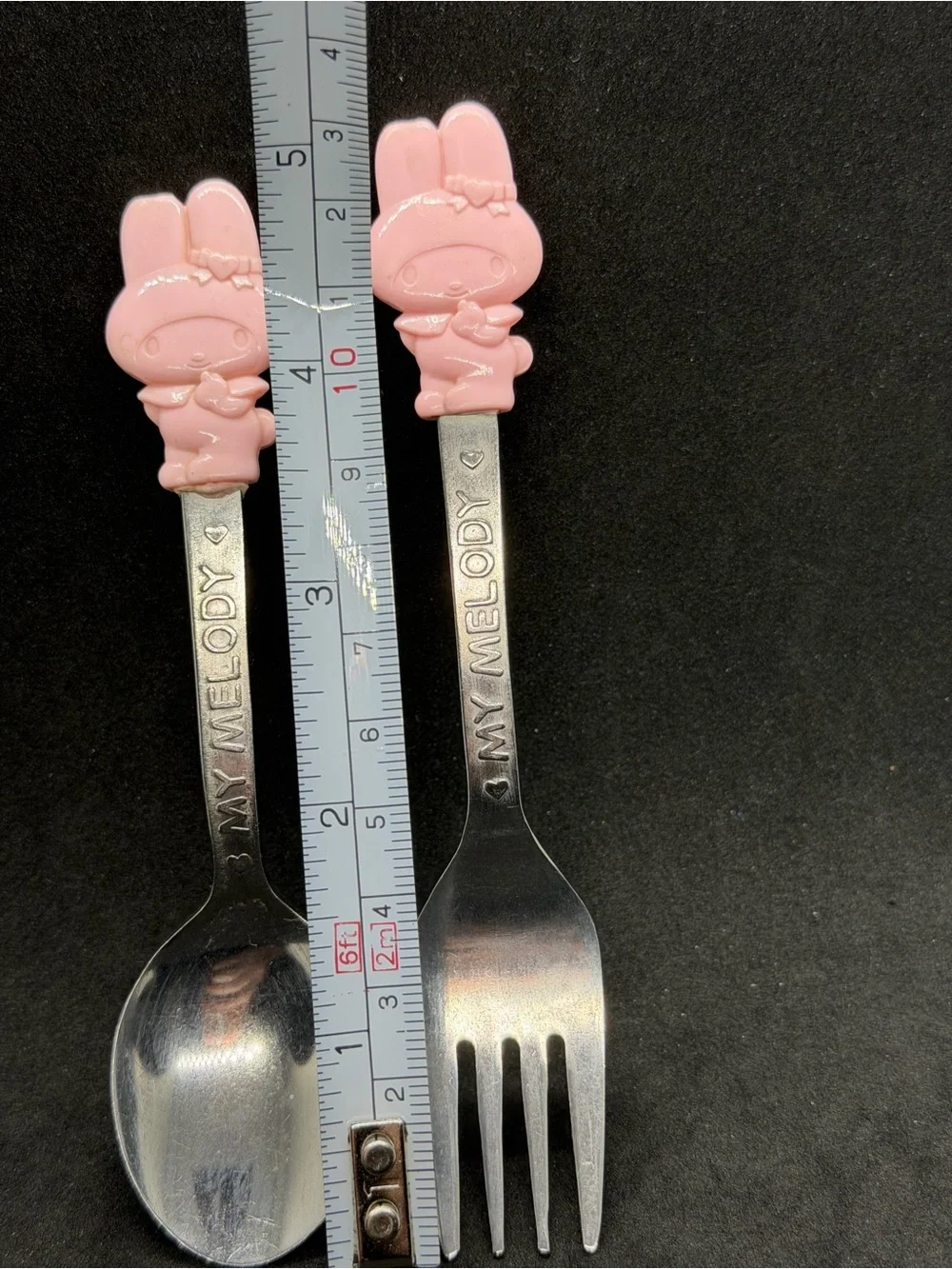 Vintage Sanrio My Melody Fork & Spoon Set 80s